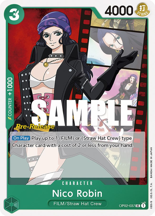 Nico Robin [Paramount War Pre-Release Cards] Bandai