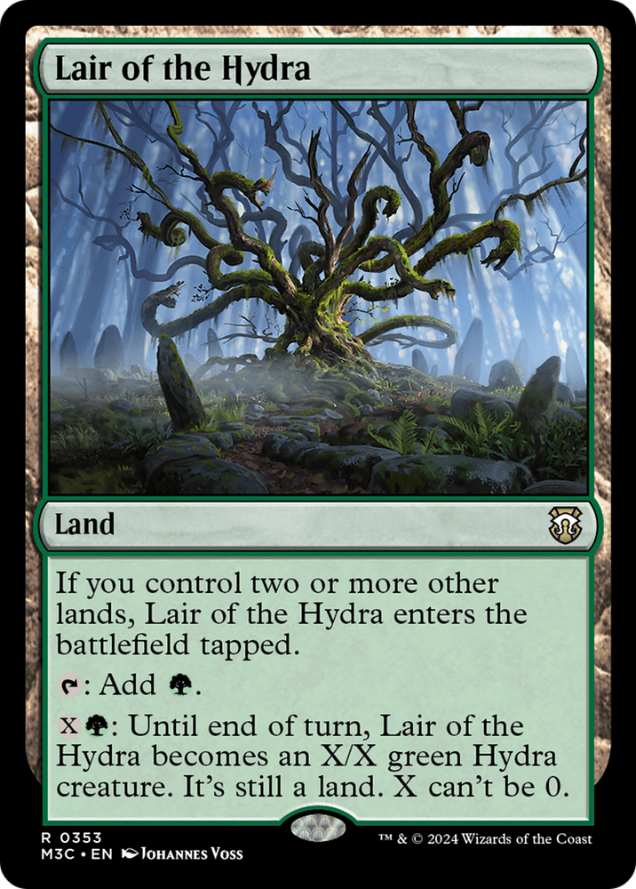 Lair of the Hydra (Ripple Foil) [Modern Horizons 3 Commander] Magic: The Gathering