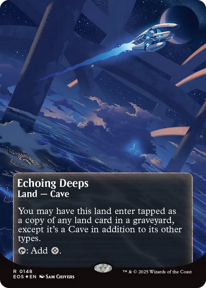 Echoing Deeps (0148) (Borderless) (Galaxy Foil) [Edge of Eternities: Stellar Sights] Magic: The Gathering