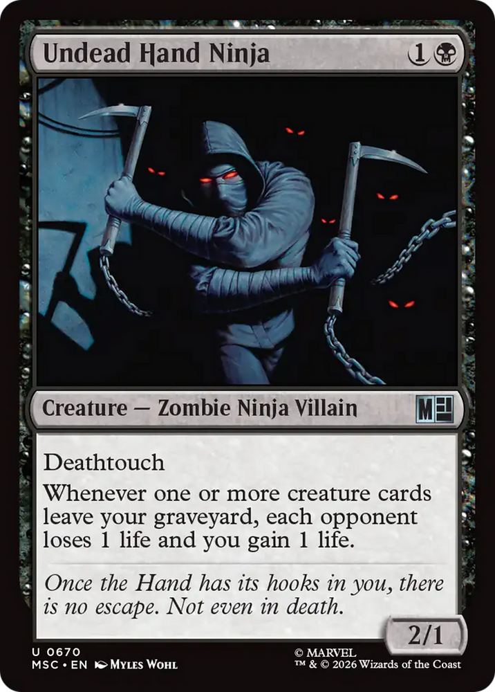 Undead Hand Ninja [Marvel Super Heroes Commander] Magic: The Gathering
