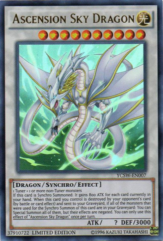 Ascension Sky Dragon [YCSW-EN007] Ultra Rare Yu-Gi-Oh!