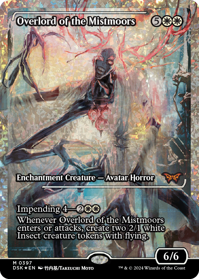 Overlord of the Mistmoors (Japan Showcase Fracture Foil) [Duskmourn: House of Horror] Magic: The Gathering
