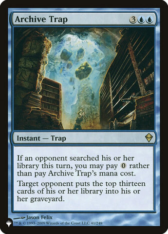 Archive Trap [The List] Magic: The Gathering