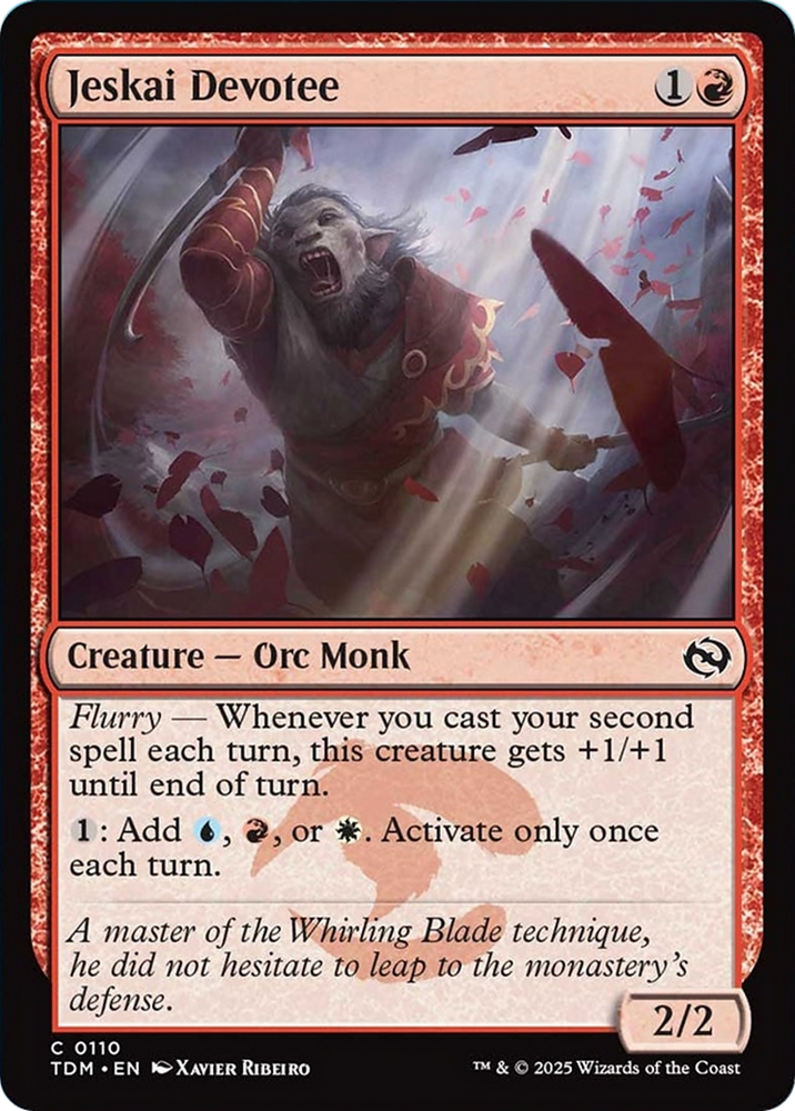 Jeskai Devotee [Tarkir: Dragonstorm] Magic: The Gathering