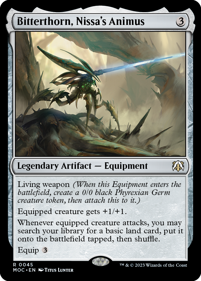 Bitterthorn, Nissa's Animus [March of the Machine Commander] Magic: The Gathering