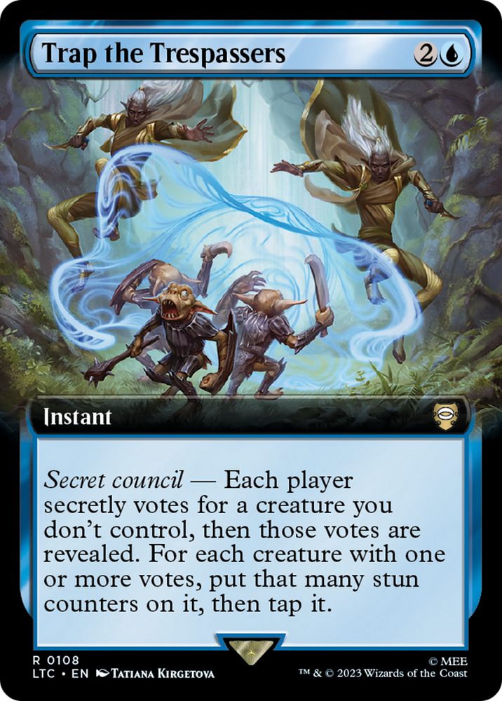 Trap the Trespassers (Extended Art) [The Lord of the Rings: Tales of Middle-Earth Commander] Magic: The Gathering