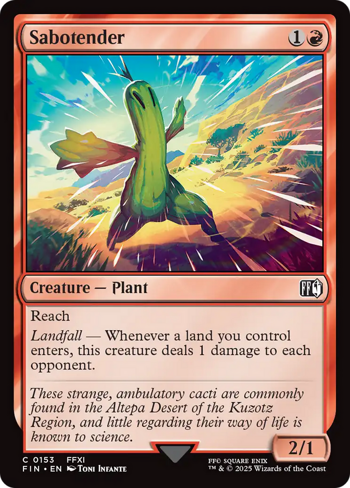 Sabotender [FINAL FANTASY] Magic: The Gathering