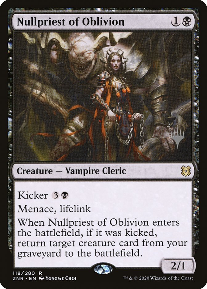 Nullpriest of Oblivion (Promo Pack) [Zendikar Rising Promos] Magic: The Gathering