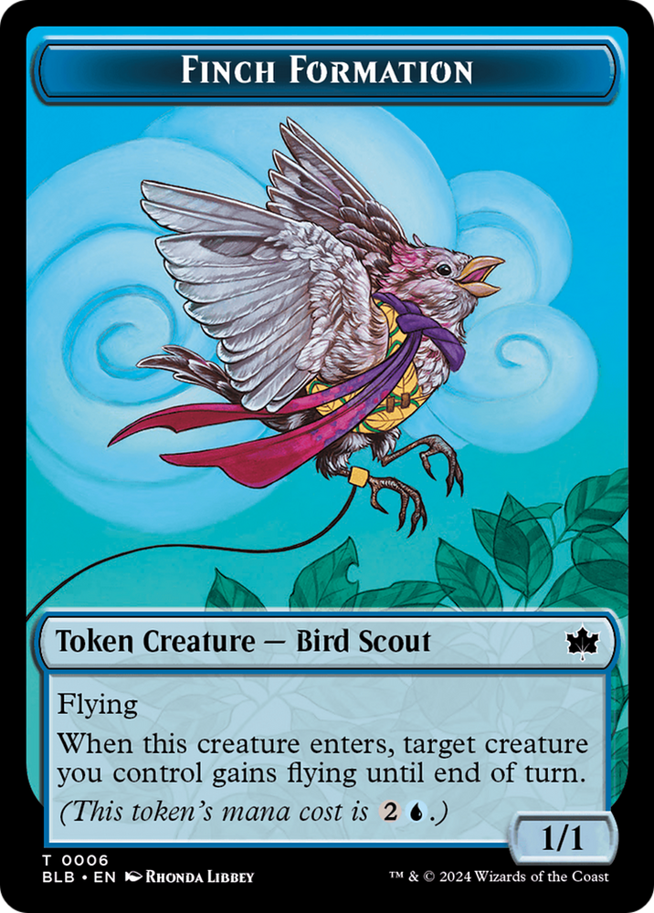 Finch Formation Token [Bloomburrow Tokens] Magic: The Gathering