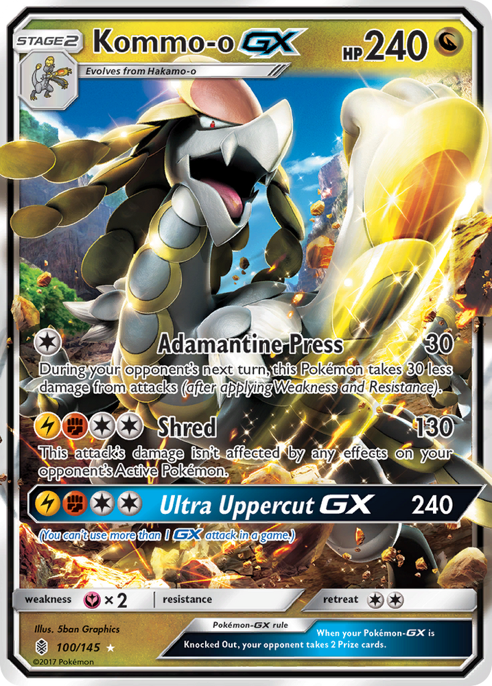 Kommo-o GX (100/145) [Sun & Moon: Guardians Rising] Pokémon