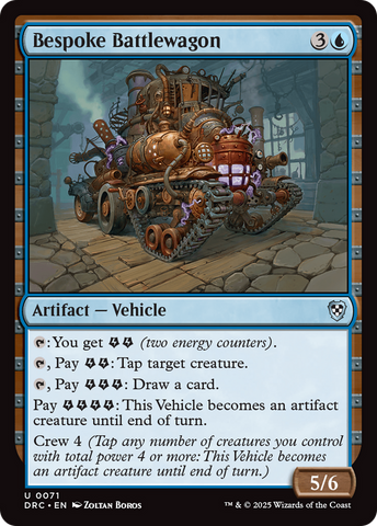 Bespoke Battlewagon [Aetherdrift Commander] Magic: The Gathering