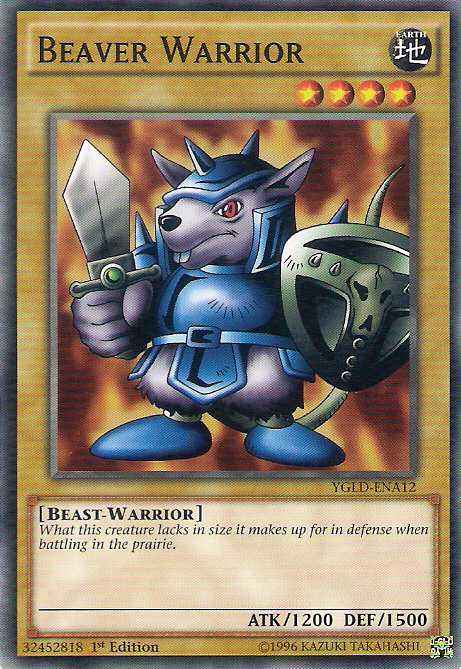 Beaver Warrior [YGLD-ENA12] Common Yu-Gi-Oh!
