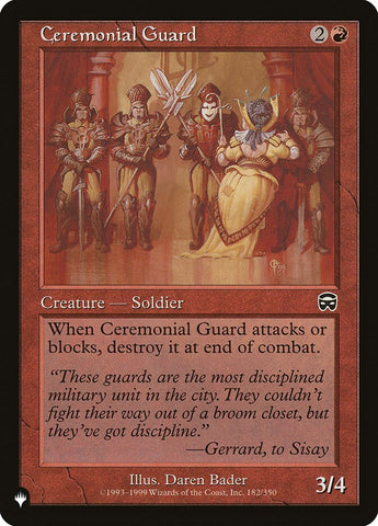 Ceremonial Guard [The List] Magic: The Gathering