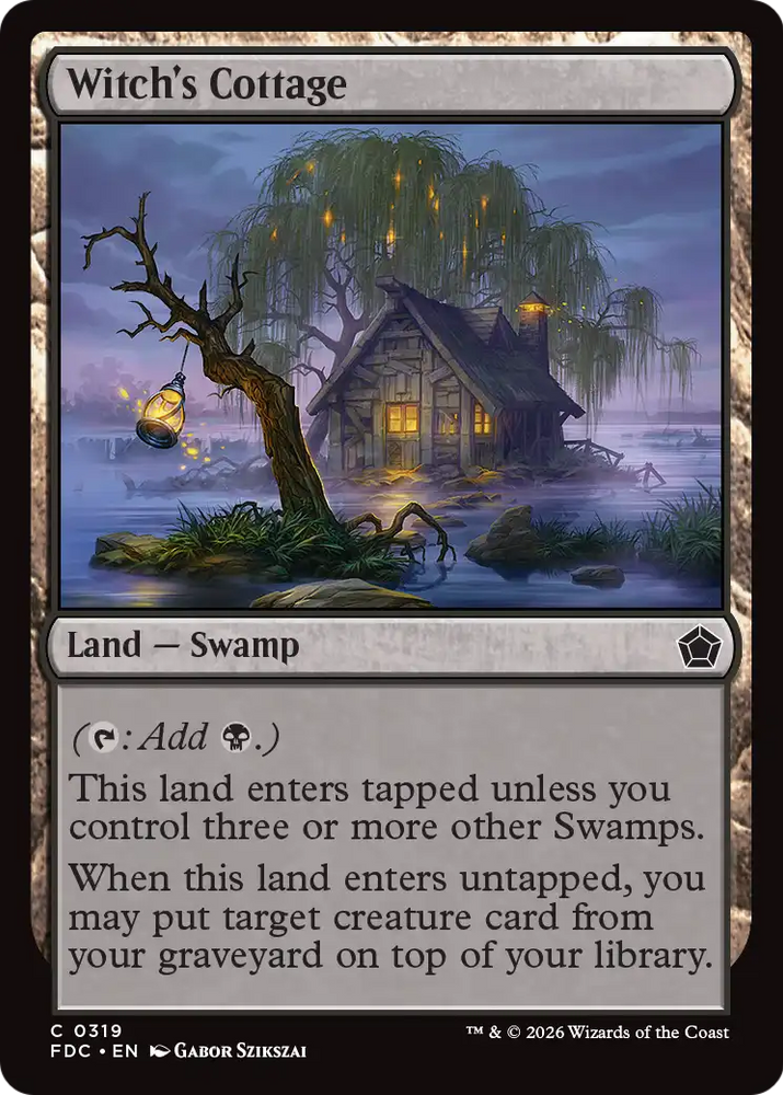 Witch's Cottage [Foundations Commander] Magic: The Gathering