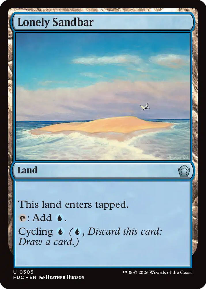 Lonely Sandbar [Foundations Commander] Magic: The Gathering