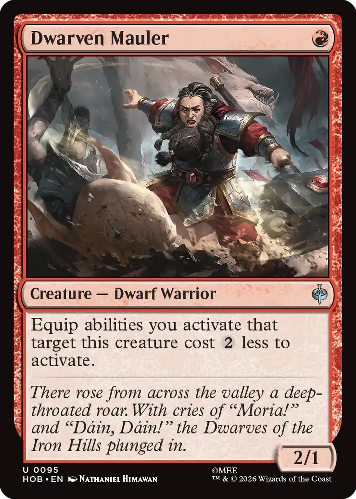 Dwarven Mauler [The Hobbit] Magic: The Gathering