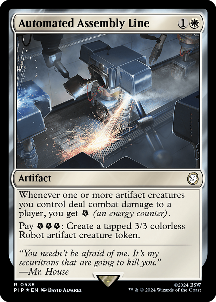 Automated Assembly Line (Surge Foil) [Fallout] Magic: The Gathering