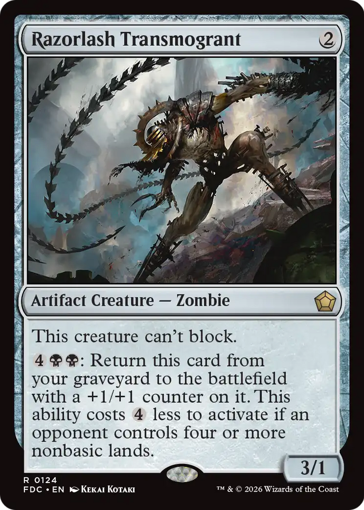 Razorlash Transmogrant [Foundations Commander] Magic: The Gathering