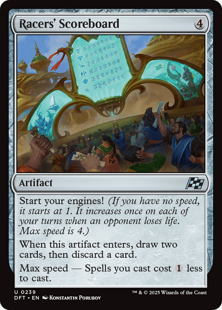 Racers' Scoreboard [Aetherdrift] Magic: The Gathering