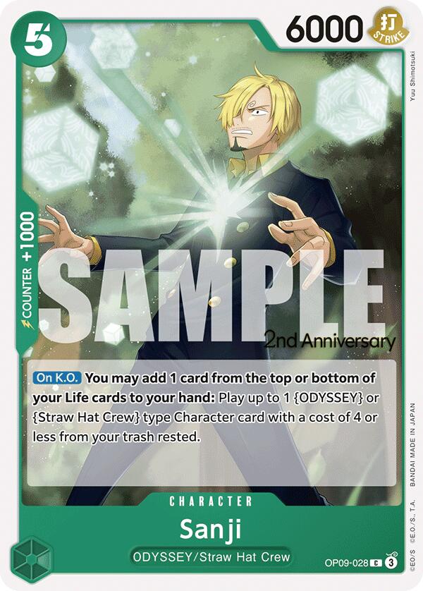 Sanji [Emperors in the New World: 2nd Anniversary Tournament Cards] Bandai