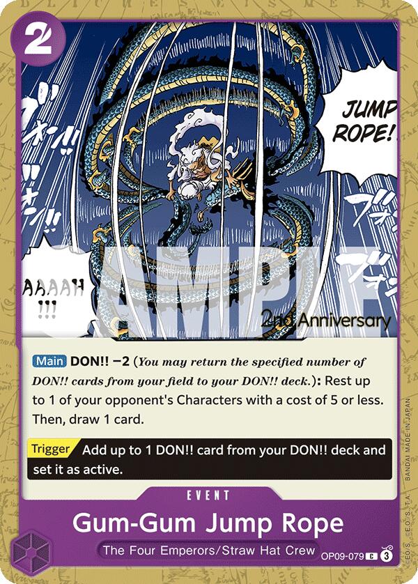 Gum-Gum Jump Rope [Emperors in the New World: 2nd Anniversary Tournament Cards] Bandai
