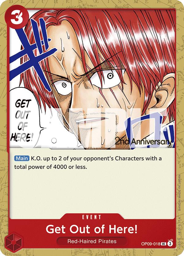 Get Out of Here! [Emperors in the New World: 2nd Anniversary Tournament Cards] Bandai