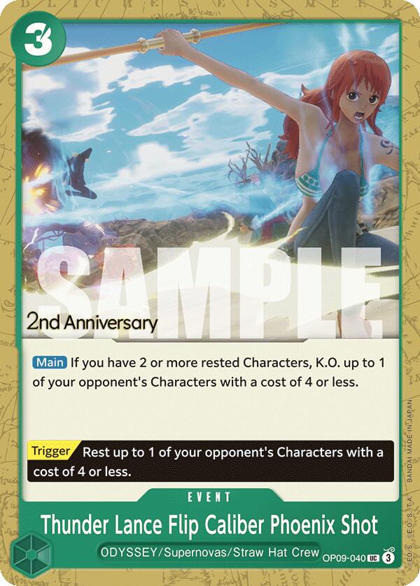 Thunder Lance Flip Caliber Phoenix Shot [Emperors in the New World: 2nd Anniversary Tournament Cards] Bandai
