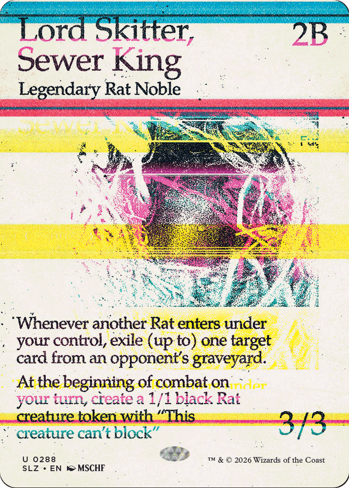Lord Skitter, Sewer King (0288) [Secret Lair x MSCHF: The Zeta Set] Magic: The Gathering