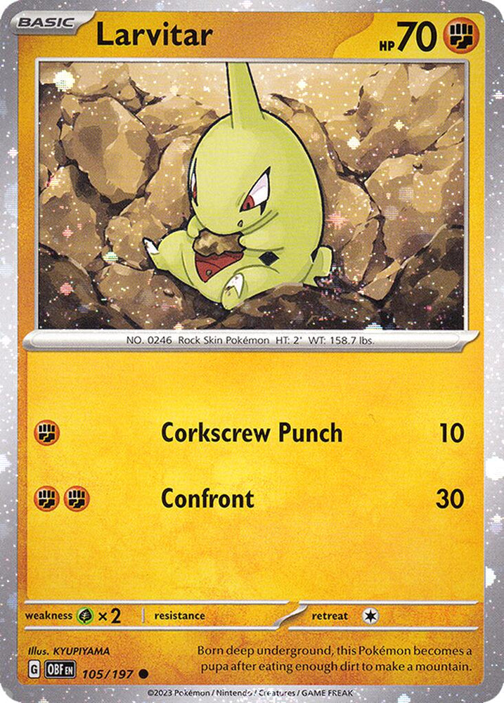 Larvitar (105/197) (Cosmos Holo) [Miscellaneous Cards] Pokémon