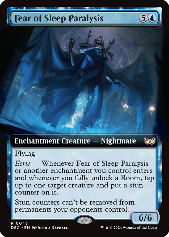 Fear of Sleep Paralysis (Extended Art) [Duskmourn: House of Horror Commander] Magic: The Gathering