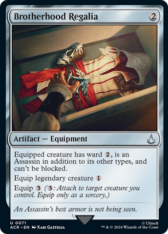 Brotherhood Regalia [Assassin's Creed] Magic: The Gathering