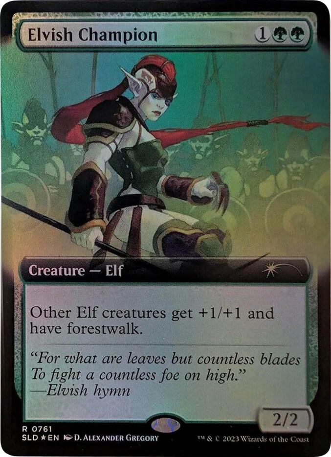 Elvish Champion (Extended Art) [Secret Lair Drop Series] Magic: The Gathering