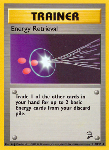 Energy Retrieval (110/130) [Base Set 2] Pokémon