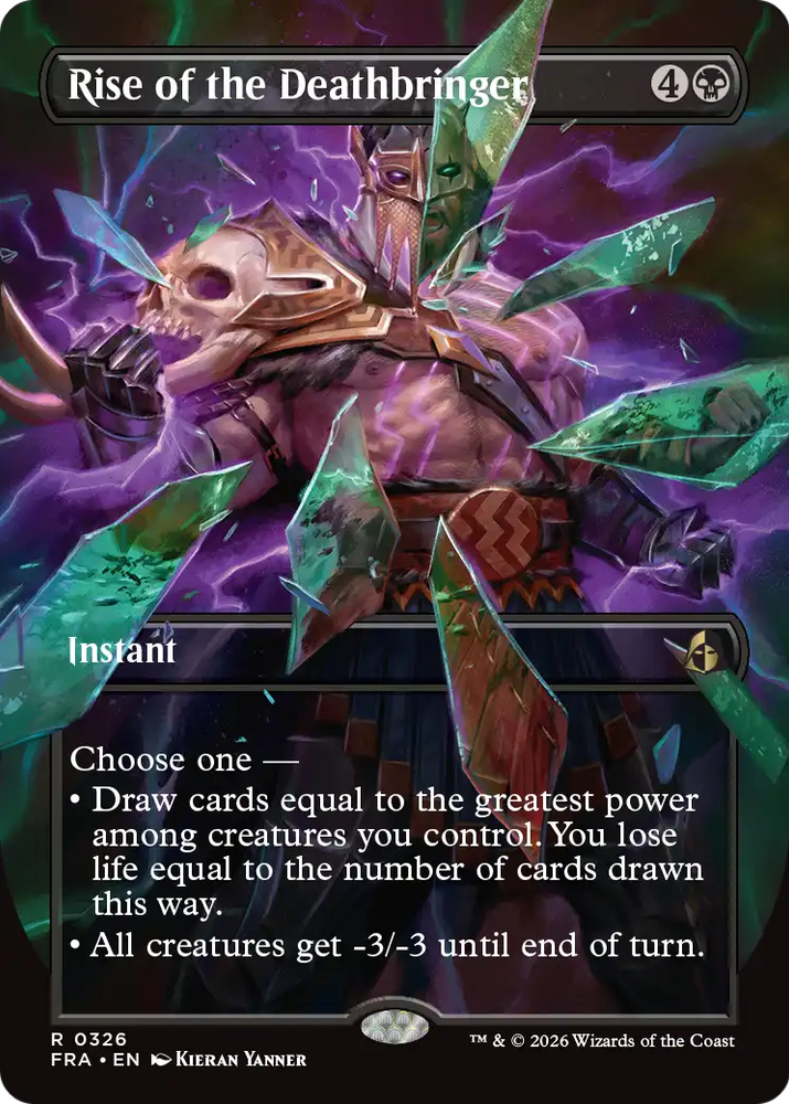 Rise of the Deathbringer (Borderless) [Reality Fracture] Magic: The Gathering