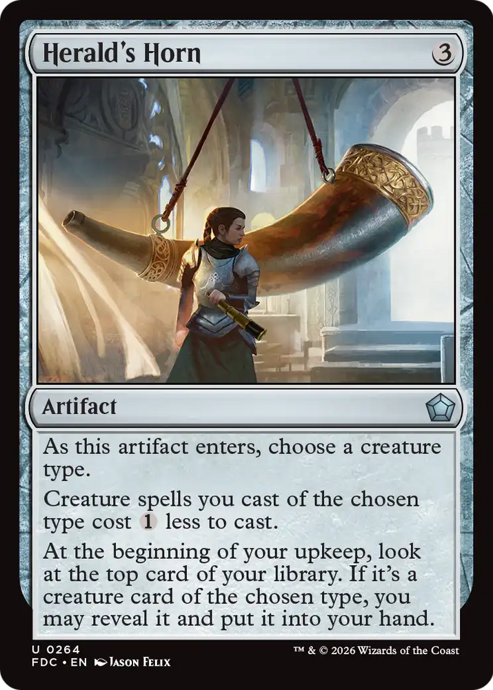 Herald's Horn [Foundations Commander] Magic: The Gathering