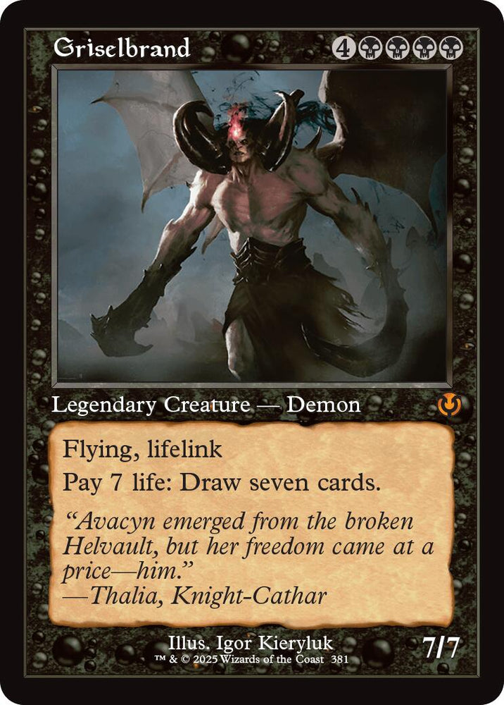 Griselbrand (Retro Frame) [Innistrad Remastered] Magic: The Gathering