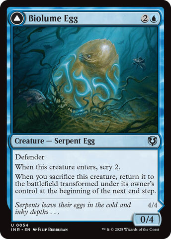 Biolume Egg // Biolume Serpent [Innistrad Remastered] Magic: The Gathering