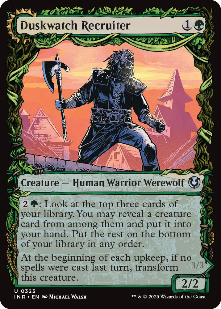 Duskwatch Recruiter // Krallenhorde Howler (Showcase) [Innistrad Remastered] Magic: The Gathering