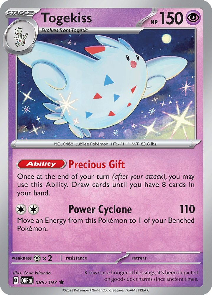 Togekiss (085/197) [Scarlet & Violet: Obsidian Flames] Pokémon