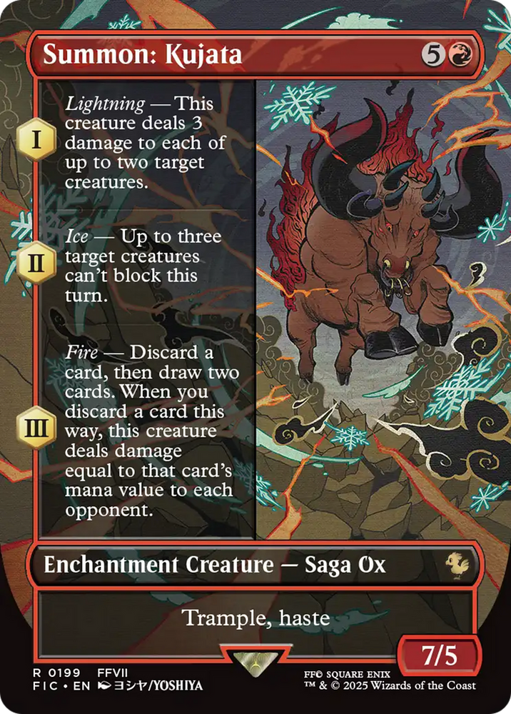 Summon: Kujata (Borderless) [FINAL FANTASY Commander] Magic: The Gathering
