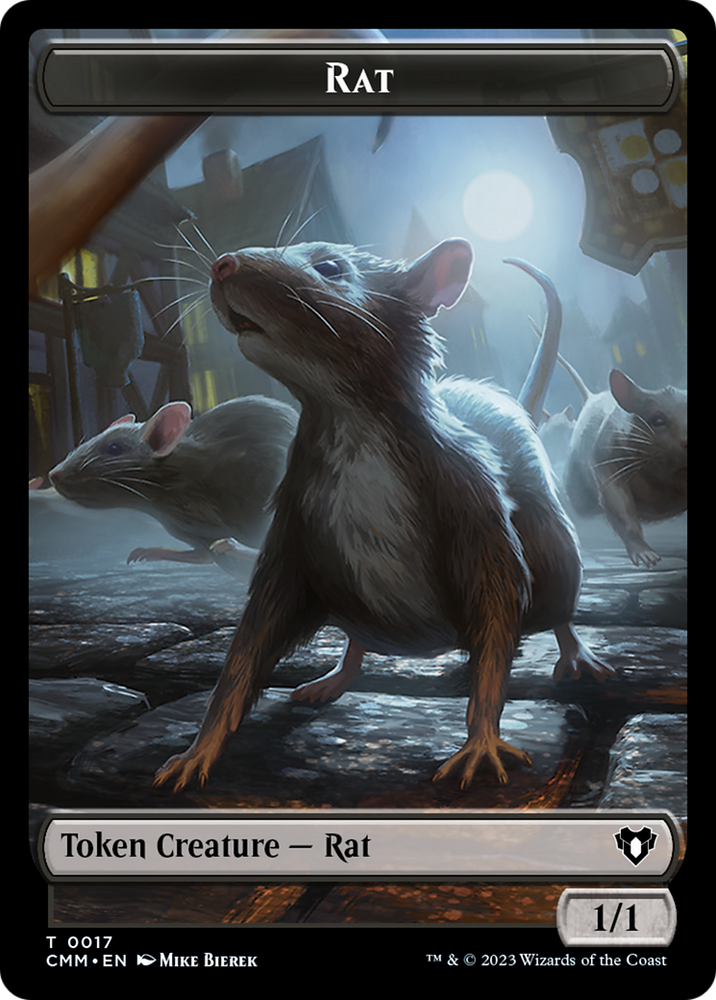 Eldrazi Spawn // Rat Double-Sided Token [Commander Masters Tokens] Magic: The Gathering