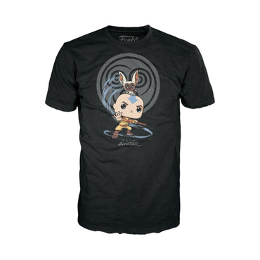 Funko Pop! & Tee: Avatar - Element Bending - (XL) - Avatar: the Last Airbender - T-Shirt - Clothes with Collectable Vinyl Figure - Gift Idea - Toys and Short Sleeve Top for Adults Unisex Men