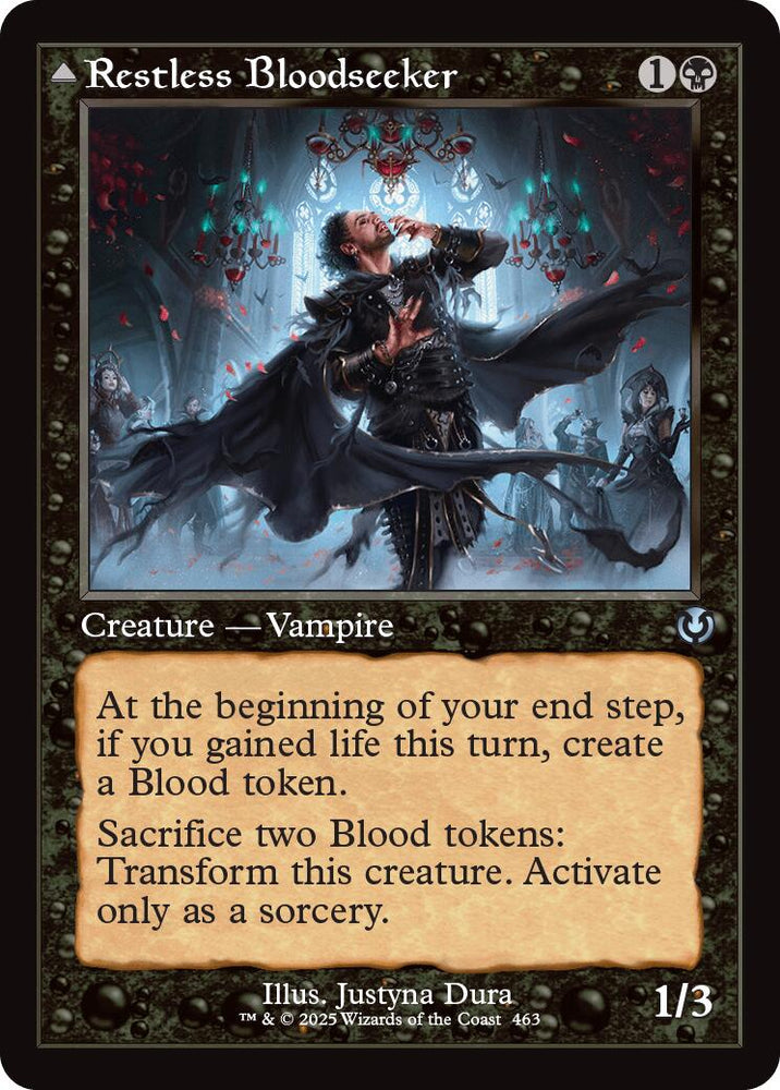 Restless Bloodseeker // Bloodsoaked Reveler (Retro Frame) [Innistrad Remastered] Magic: The Gathering