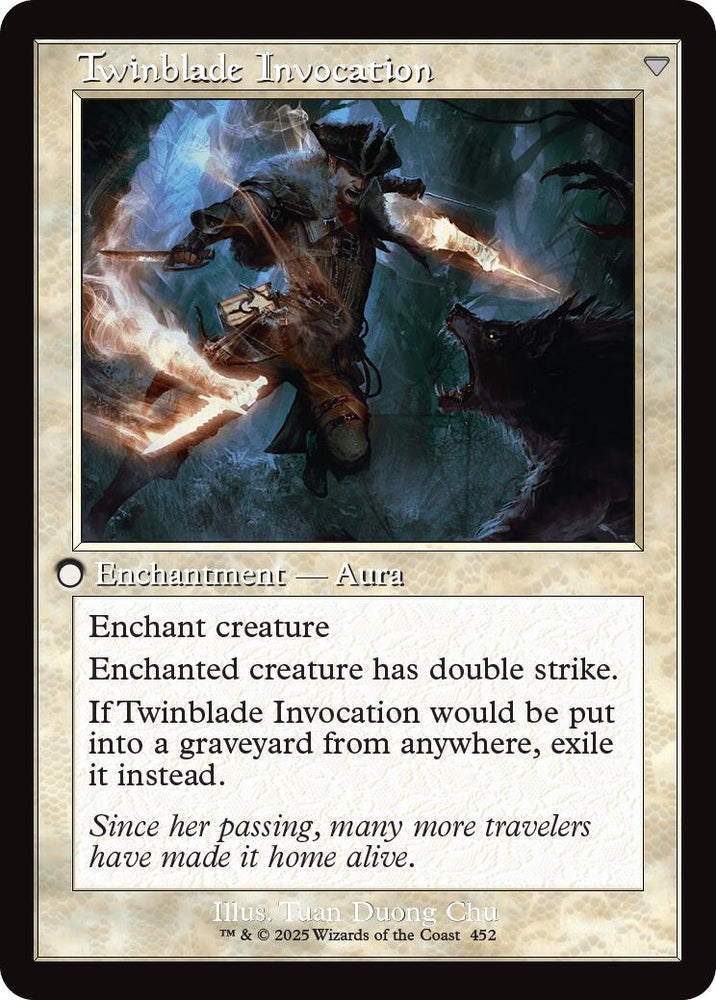 Twinblade Geist // Twinblade Invocation (Retro Frame) [Innistrad Remastered] Magic: The Gathering