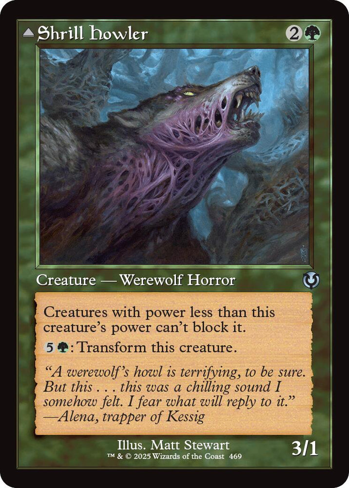 Shrill Howler // Howling Chorus (Retro Frame) [Innistrad Remastered] Magic: The Gathering