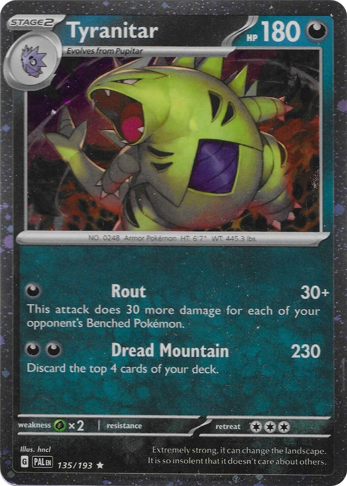 Tyranitar (135/193) (Cosmo Foil) [Miscellaneous Cards] Pokémon