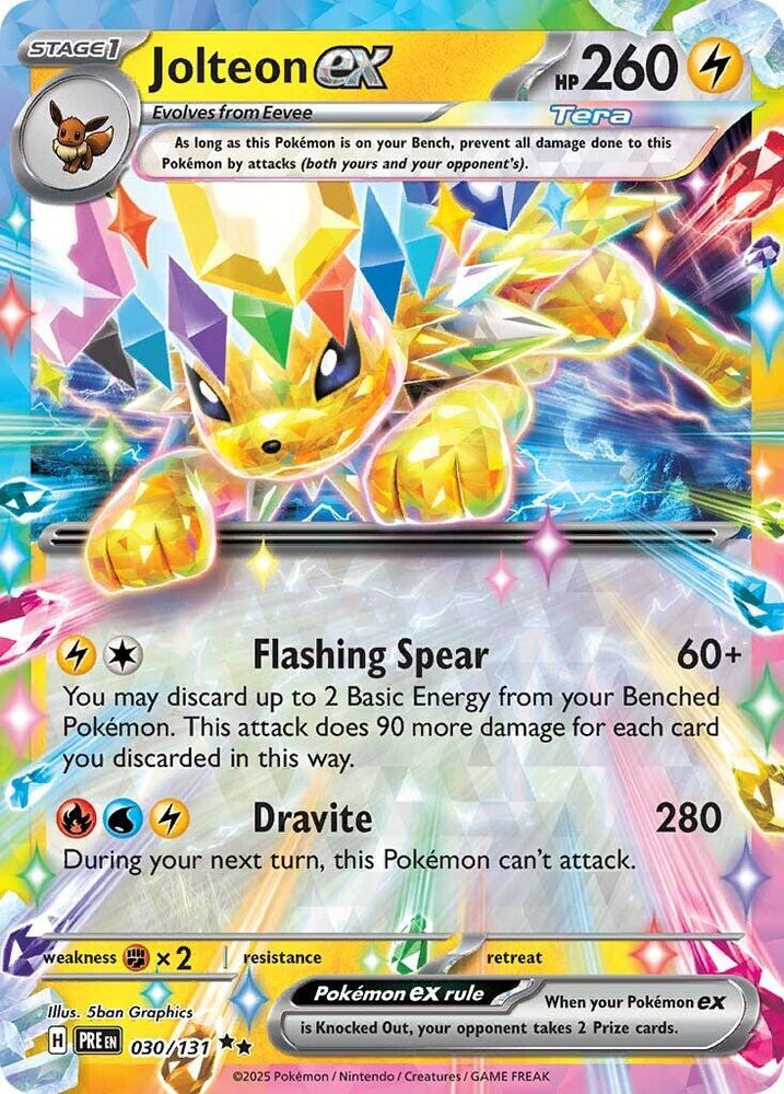 Jolteon ex (030/131) [Scarlet & Violet: Prismatic Evolutions] Pokémon