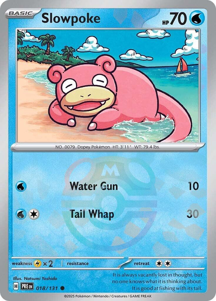 Slowpoke (018/131) (Master Ball Pattern) [Scarlet & Violet: Prismatic Evolutions] Pokémon