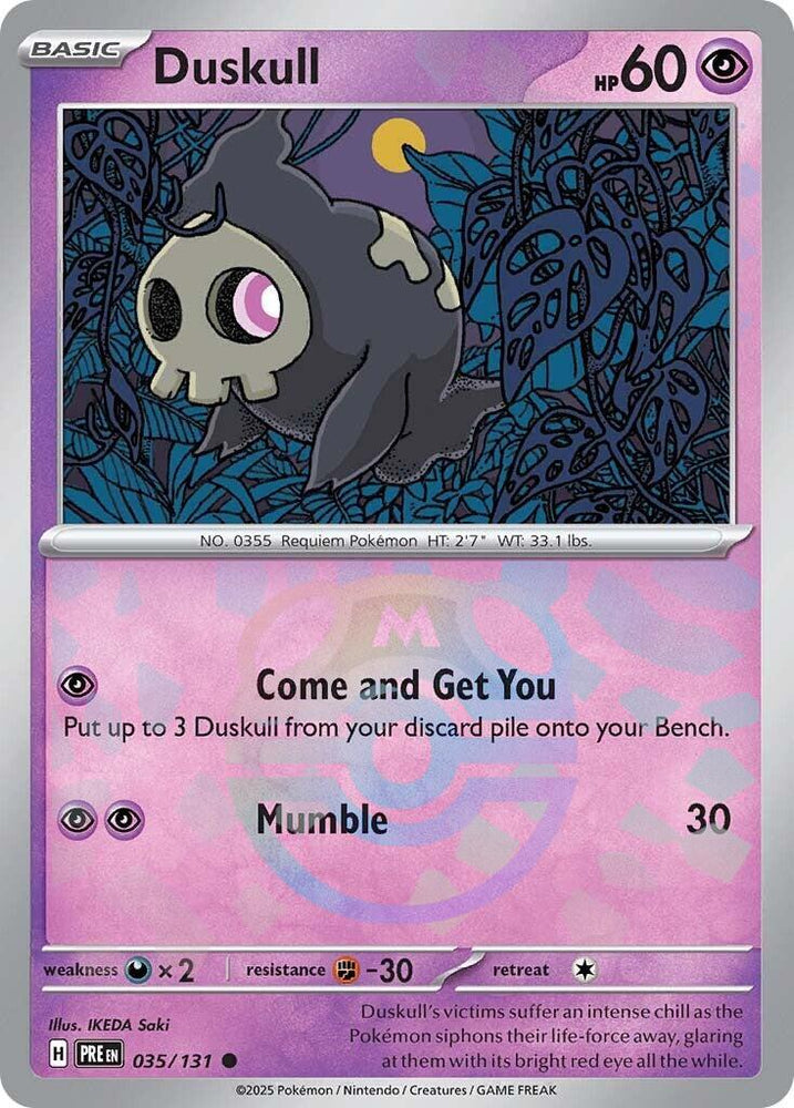 Duskull (035/131) (Master Ball Pattern) [Scarlet & Violet: Prismatic Evolutions] Pokémon
