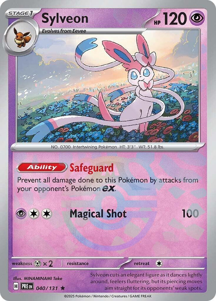 Sylveon (040/131) (Master Ball Pattern) [Scarlet & Violet: Prismatic Evolutions] Pokémon